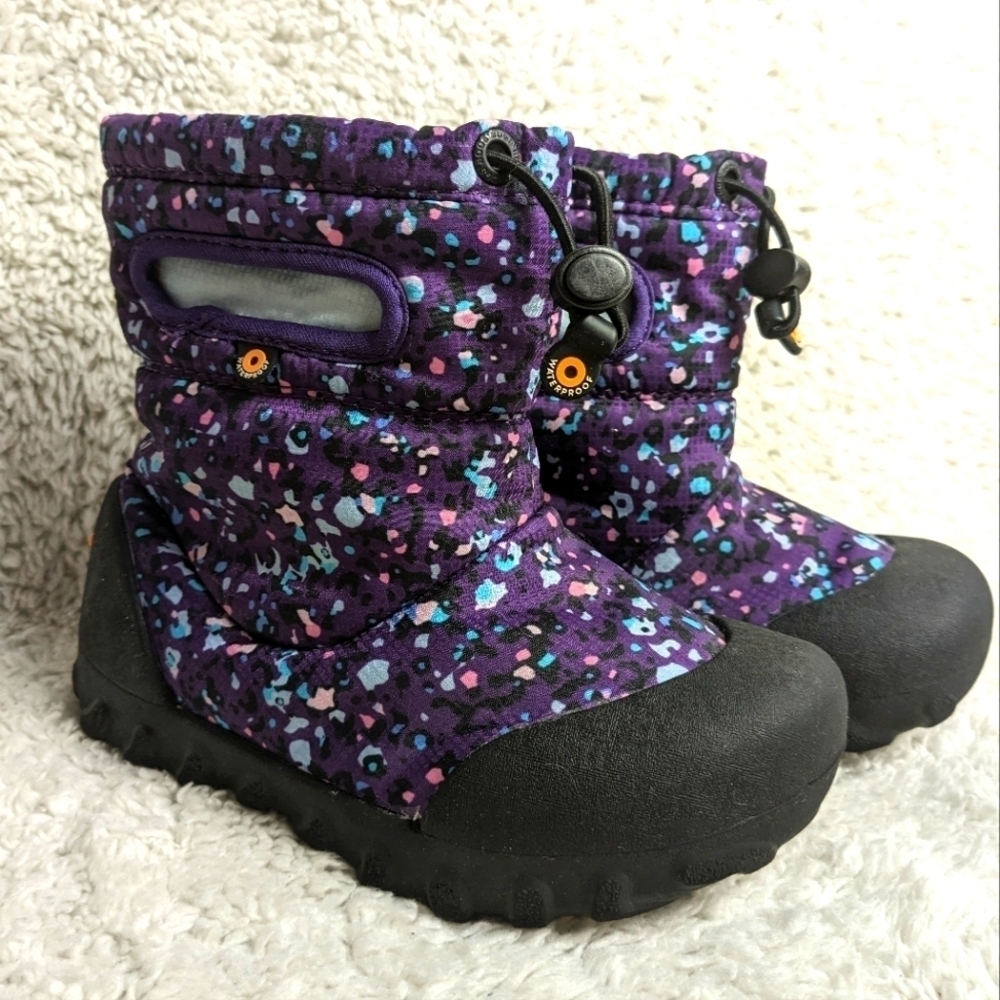 Bogs Kids' Purple Multi-Color Snow Boots